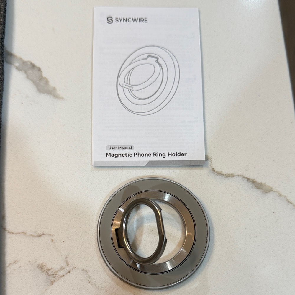 Silver Magnetic Phone Ring Holder